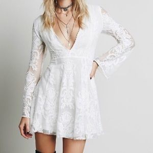 Free People Off-White Lace Dress
